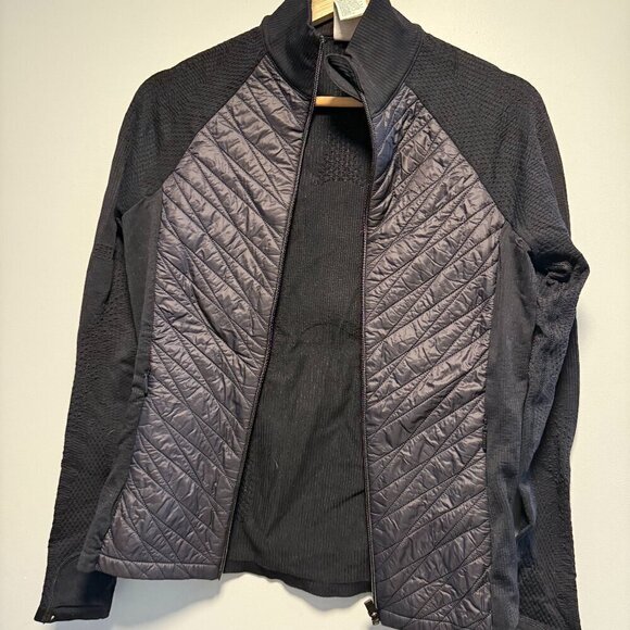 Athleta Flurry Force Insulated Primaloft Jacket Black Small - Picture 2 of 6